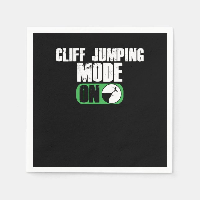 Guardanapo De Papel Cliff Jumping Mode No Cliff Jump Cliff Dividindo P (Frente)