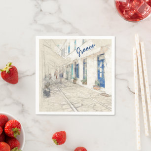 Guardanapo De Papel Cloth Napkins da ilha grega - Speses Tradicional