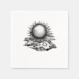 Guardanapo De Papel Cloudy Sun