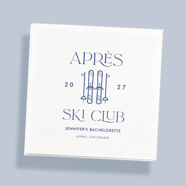Guardanapo De Papel Clube Apres Ski Presente da Festa de Despedida de  (Criador carregado)