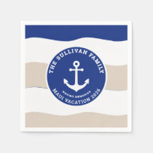 Clube de Iate Vintage Personalizado Âncora Emblema