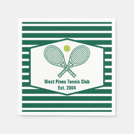 Guardanapo De Papel Clube de País Personalizado de Tênis em Greve Verd