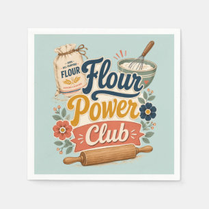 Guardanapo De Papel Clube de Panificação Flour Power Cottage