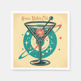 Guardanapo De Papel Clube Martini Atômico Era Espacial
