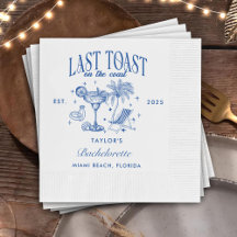 Coasteira Bachelorette Modern Cocktail Blue