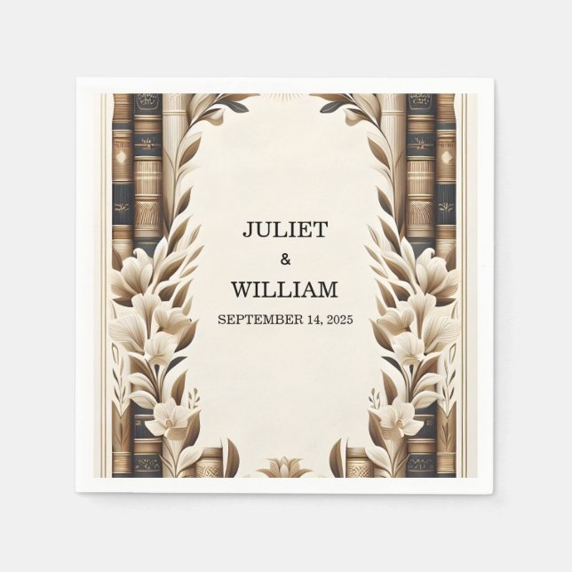 Guardanapo De Papel Cobrir do Clube de Livro da Biblioteca de Inglês A (Frente)