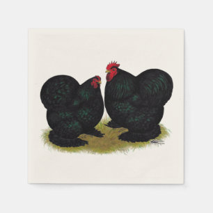 Guardanapo De Papel Cochins Black Bantam Pair