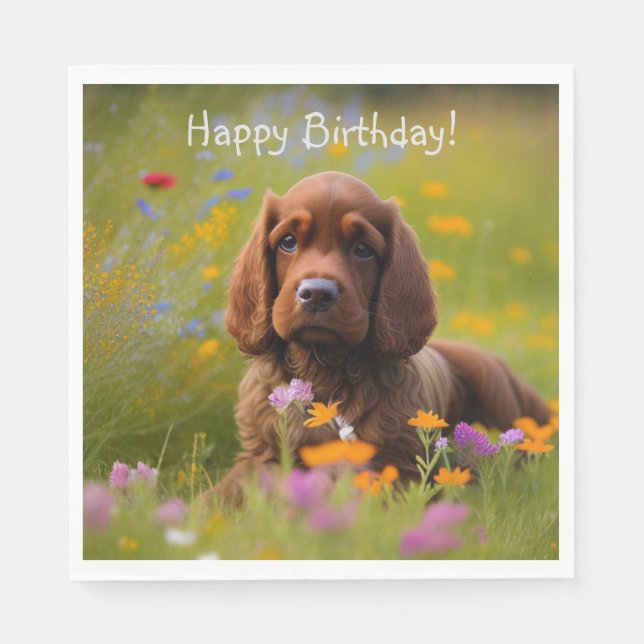 Guardanapo De Papel Cocker Spaniel (Frente)