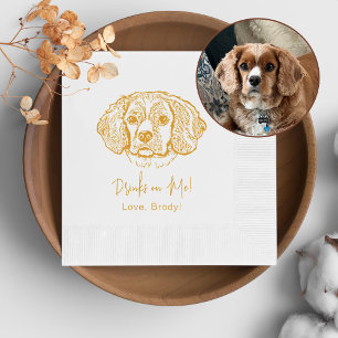 Guardanapo De Papel Cocker Spaniel Dog Personaliza Beber Em Mim