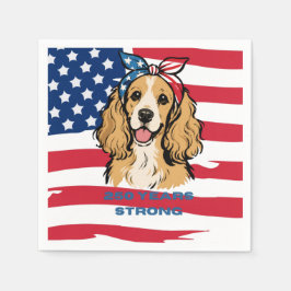 Guardanapo De Papel Cocker Spaniel Patriota