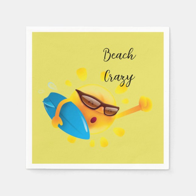 Guardanapo De Papel “Cocktail “Beach Crazy”” (Frente)