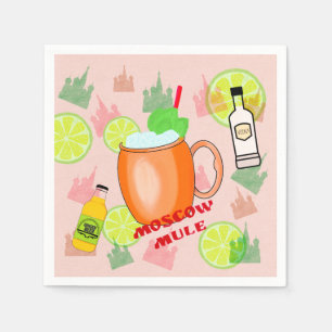 Guardanapo De Papel Cocktail da mula de Moscovo