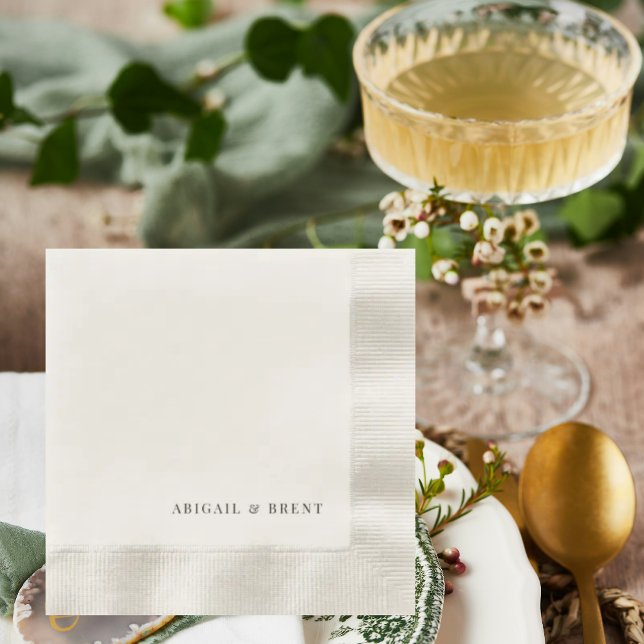Guardanapo De Papel Cocktail de Casamento Cunhado Personalizado (Criador carregado)