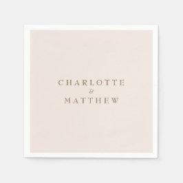 Guardanapo De Papel Cocktail de Casamento de Noivas Fiel