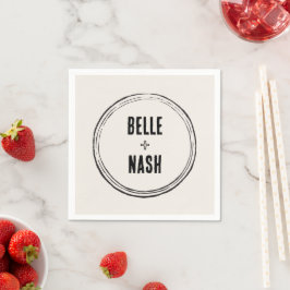 Guardanapo De Papel Cocktail de Casamento Rústico Boho em Celeiro