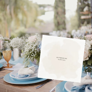 Guardanapo De Papel Cocktail de Chuveiro Simples Neutro Personalizado