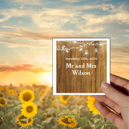 Guardanapo De Papel Cocktail de luzes de enforcamento de madeiras russ