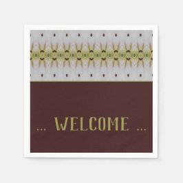 Guardanapo De Papel Cocktail de papel do Designer Padrão do rico