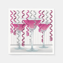cocktail e fita cor-de-rosa