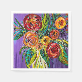 Guardanapo De Papel Cocktail floral Napkins