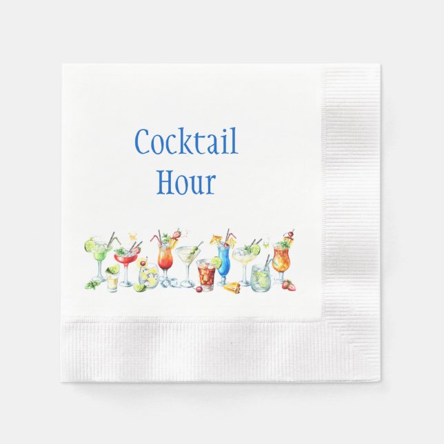 Guardanapo De Papel Cocktail Hour Cocktail Napkins (Frente)