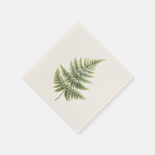 Guardanapo De Papel Cocktail Napkin - Elegante Design Fern (Canto)