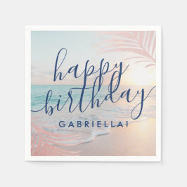 Guardanapo De Papel Cocktail personalizado da Festa de aniversário de 