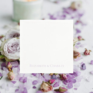 Guardanapo De Papel Cocktail personalizado de Lavanda simples