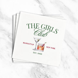 Guardanapo De Papel Cocktails clássicos Green & Red Girl's Club