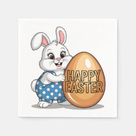 Guardanapo De Papel Coelhinho Bolinhas felz pascoa