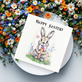 Guardanapo De Papel Coelhinho De Coelho Da Páscoa Cura Vintage