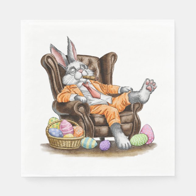 Guardanapo De Papel Coelhinho de Páscoa Esgotado (Frente)