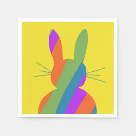 Guardanapo De Papel Coelhinho de Páscoa listrado