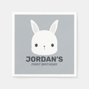 Guardanapo De Papel Coelho Bonito com Nome Personalizado