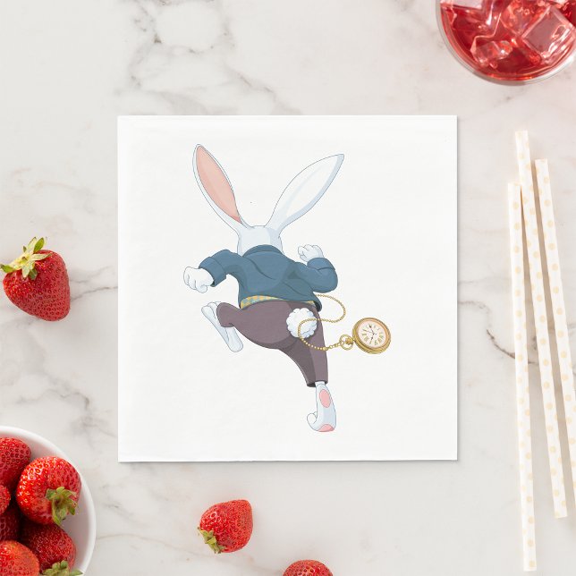 Guardanapo De Papel Coelho Branco Fugindo (Criador carregado)