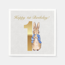 Guardanapo De Papel Coelho clássico coelho primeiro aniversário