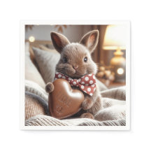 Coelho com Coração de Chocolate