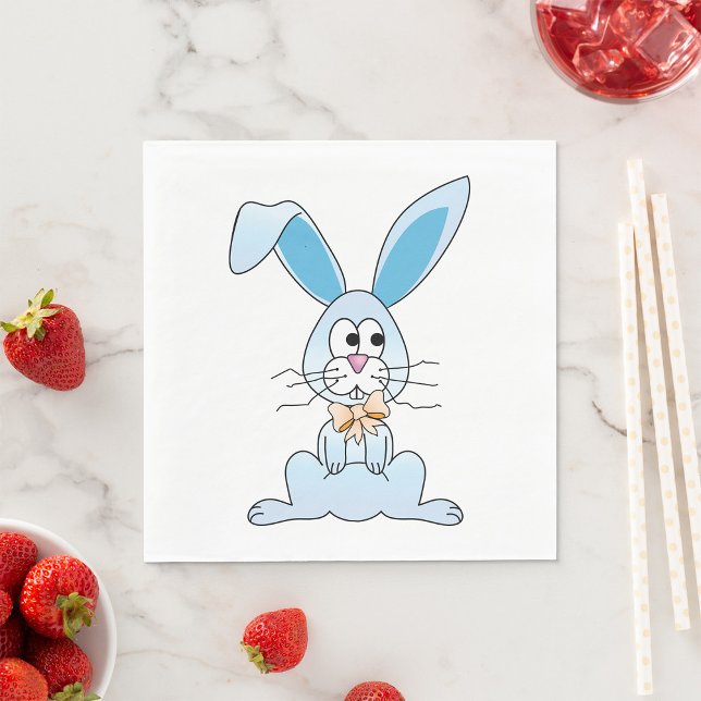Guardanapo De Papel Coelho de Páscoa com Gravata Borboleta (Criador carregado)