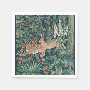 Guardanapo De Papel Coelho Na Floresta - William Morris