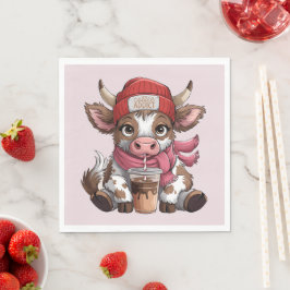 Guardanapo De Papel Coffee Addict Cow