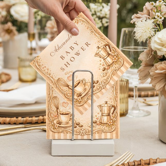 Guardanapo De Papel Coffee Lover Baby Shower (Criador carregado)