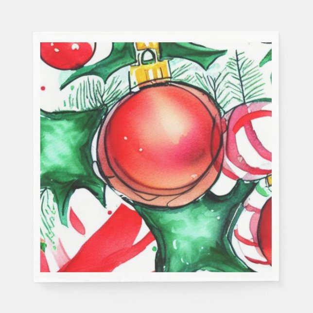 Guardanapo De Papel Coisas de Natal (Frente)