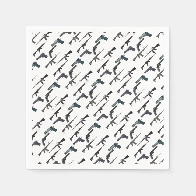 Guardanapo De Papel Colagem de Armas (Frente)