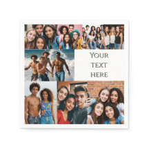 Colagem de fotos personalizada papel para festa ad
