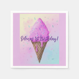 Guardanapo De Papel Colagem de Sorvete de Pastel