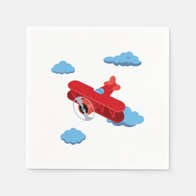 Guardanapo De Papel Coleção de Festas de Aviões! (Frente)