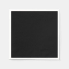 Guardanapo De Papel Coleção de Natal Preto Minimalista de Luxo