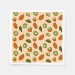 Guardanapo De Papel Coleção de padrões da fruta - Kiwi
