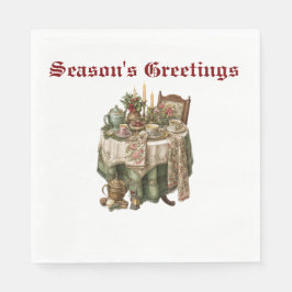 Guardanapo De Papel Coleção de Tableware de Partes natais vintages