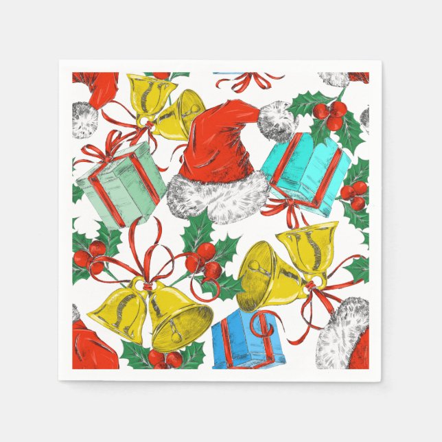 Guardanapo De Papel Coleção de Vestes de Natal (Frente)